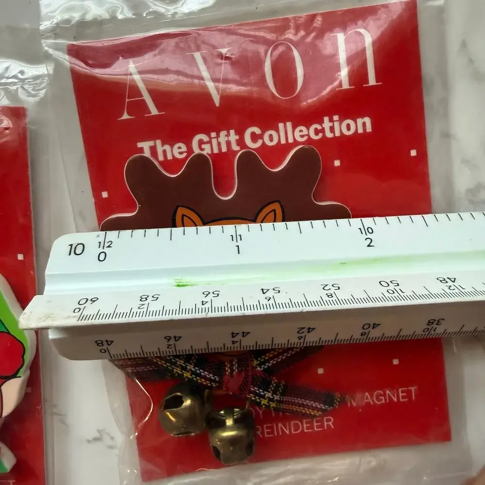 VTG 90s Avon Bell Buddy Christmas Magnets Set of 3 NIB